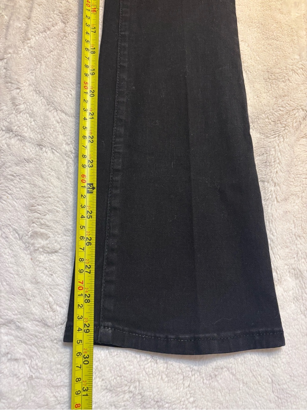 Elite Jeans Boot-Cut Pants Size 5 Jrs Black Classic Flare Y2K Cotton Stretch - Picture 15 of 15